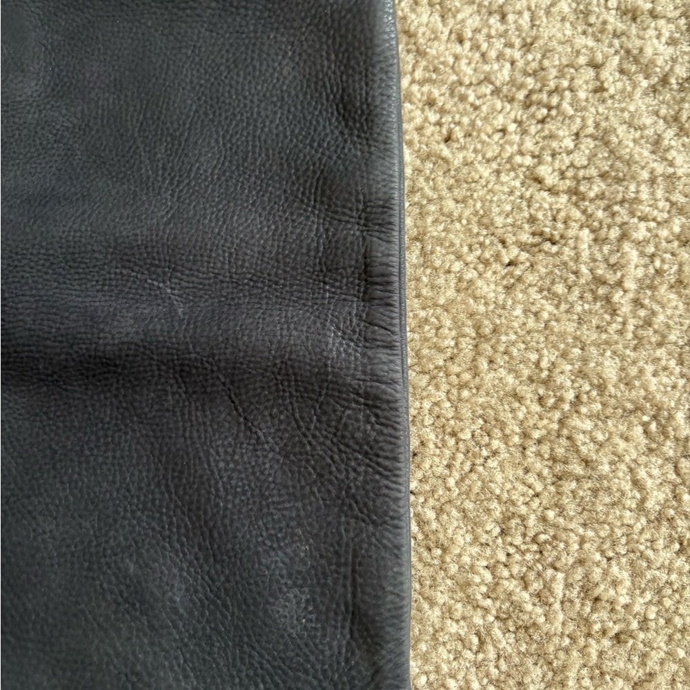 CLARE V. Los Angeles Anthropologie casual Navy blue suede clutch handheld purse - Picture 7 of 16